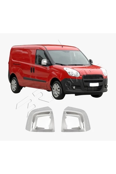 BRSPLAST  Fiat Doblo Uyumlu 2010-2021 Krom Ayna Kapağı 2 Parça Paslanmaz Çelik ürün görseli 1