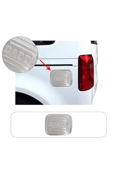 BRSPLAST  Volkswagen Caddy Facelift Uyumlu 2003-2020 Krom Depo Kapağı Paslanmaz Çelik ürün görseli 1