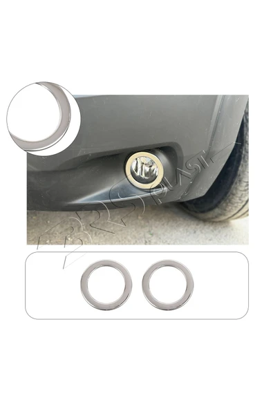 BRSPLAST  Fiat Ducato Uyumlu 2014 Ve Üzeri Krom Sis Farı Çerçevesi 2 Parça Paslanmaz Çelik ürün görseli 1