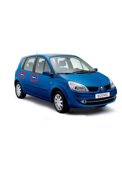 BRSPLAST  Renault Scenic 2 Uyumlu 2005-2008 Krom Kapı Kolu 4 Kapı Paslanmaz Çelik ürün görseli 1