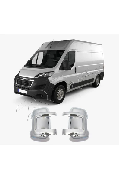 BRSPLAST  Peugeot Boxer Uyumlu 2006 Ve Üzeri Ayna Kapağı 2 Parça Abs Krom Kaplama ürün görseli 1