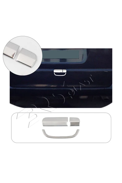 BRSPLAST  Mercedes Vito W639 Uyumlu 2010-2014 Krom Bagaj Açma 3 Parça Paslanmaz Çelik ürün görseli 1