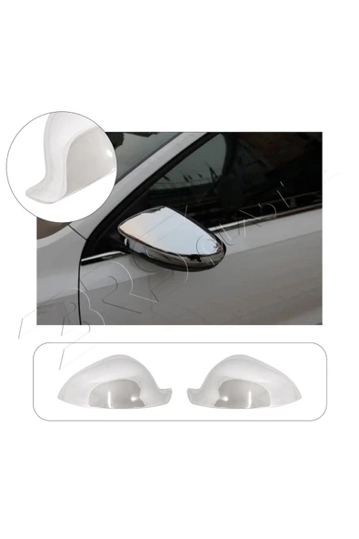 ServetDizaynOto  Opel Insignia Uyumlu 2009-2016 Krom Ayna Kapağı 2 Parça Paslanmaz Çelik ürün görseli 1