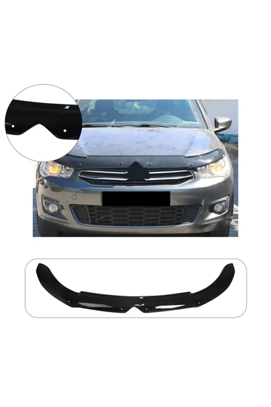 BRSPLAST  Citroen C-elysee Uyumlu 2013 Ve Üzeri Abs Kaput Rüzgarlığı ürün görseli 1