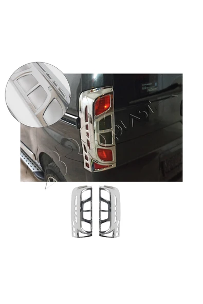 BRSPLAST  Fiat Fiorino Uyumlu 2007 Ve Üzeri Stop Çerçevesi 2 Parça Abs Krom Kaplama ürün görseli 1
