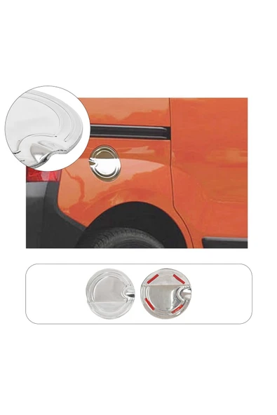 BRSPLAST  Fiat Fiorino Uyumlu 2008 Ve Üzeri Krom Depo Kapağı Paslanmaz Çelik ürün görseli 1