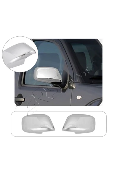 BRSPLAST  Nissan Navara Uyumlu 2006-2009 Ayna Kapağı 2 Parça Abs Krom Kaplama ürün görseli 1