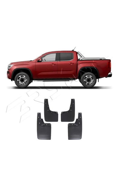 BRSPLAST  Volkswagen Amarok Uyumlu Enjeksiyon Model Paçalık 4 Parça ürün görseli 1