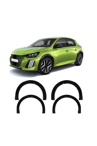 BRSPLAST  Peugeot 208 Uyumlu Abs Çamurluk Dodik 4 Parça ürün görseli 1