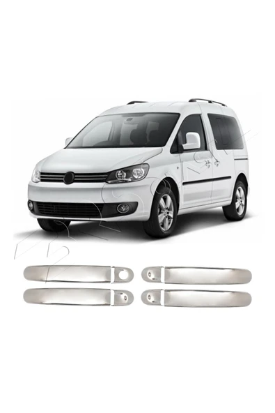 BRSPLAST  Volkswagen Caddy Uyumlu 2003-2019 Krom Kapı Kolu 4 Kapı Paslanmaz Çelik ürün görseli 1
