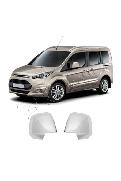 BRSPLAST  Ford Tourneo Connect Uyumlu 2015-2019 Ayna Kapağı 2 Parça Abs Krom Kaplama ürün görseli 1