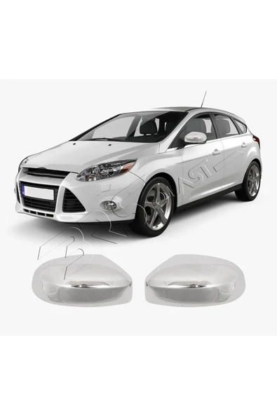 BRSPLAST  Ford Focus 3 Uyumlu 2011-2017 Krom Ayna Kapağı 2 Parça Paslanmaz Çelik ürün görseli 1
