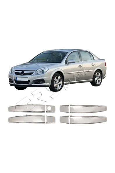ServetDizaynOto  Opel Vectra C Uyumlu 2002-2008 Krom Kapı Kolu 4 Kapı Paslanmaz Çelik ürün görseli 1