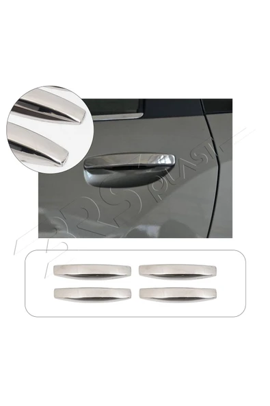 BRSPLAST  Dacia Sandero Uyumlu 2008-2012 Krom Kapı Kolu 4 Kapı Paslanmaz Çelik ürün görseli 1