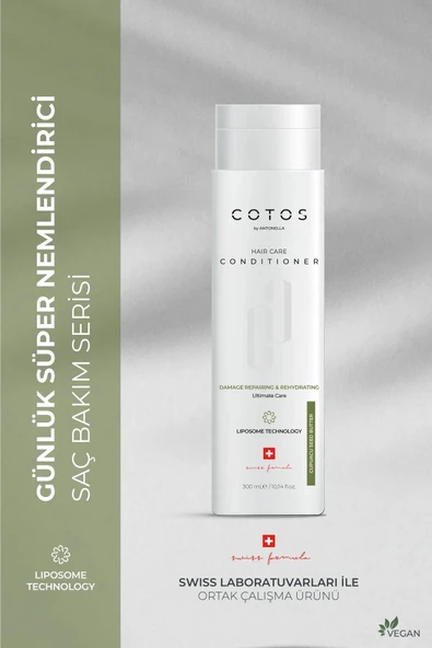 Cotos Damage Repairing & Rehydrating Saç Bakım Kremi (İşlem Görmüş Ve Aşırı Yıpranmış Saçlar  Vegan) ürün görseli 1