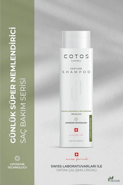 Cotos Damage Repairing & Rehydrating Saç Bakım Şampuanı (İşlem Görmüş Ve Aşırı Yıpranmış Saçlar ürün görseli 1