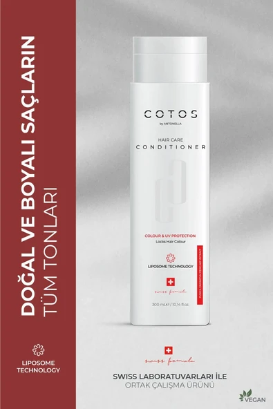 Cotos Colour & Uv Protection Saç Bakım Kremi (Boyalı Saçlar İçi̇n Renk Koruyucu  Vegan) ürün görseli 1