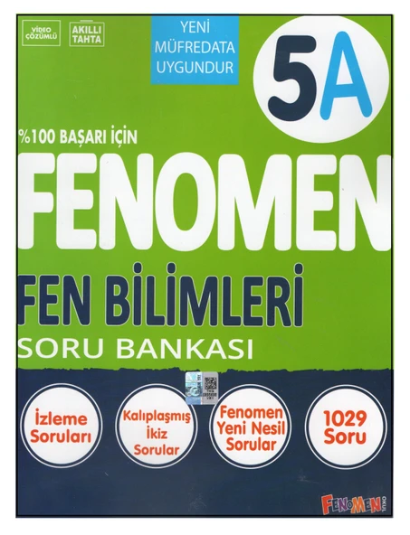 Fenomen 5.Sınıf 5A Fen Bilimleri Soru Bankası ürün görseli 1