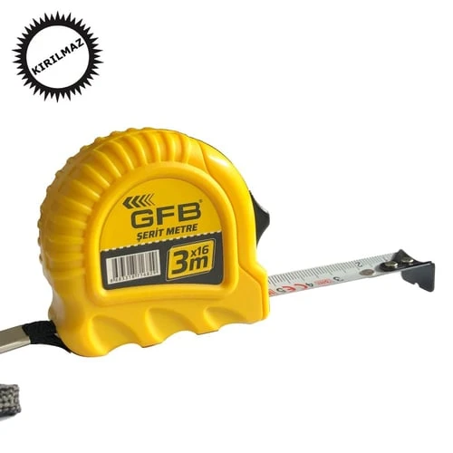 Gfb Çelik Şerit Metre 3 Mt 16 Mm ürün görseli 1