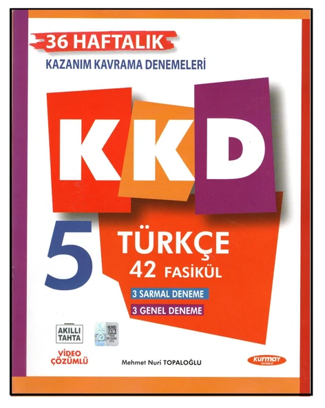 Kurmay Yayınları 5.Sınıf Türkçe Kazanım Kavrama Denemeleri 42 Fasikül ürün görseli 1