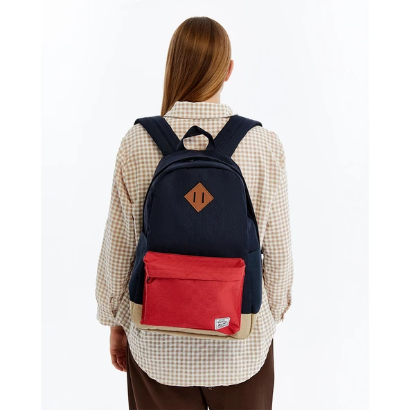 FreeCamp DayPack Limited Sırt Çantası-LACİVERT-KIRMIZI ürün görseli 1