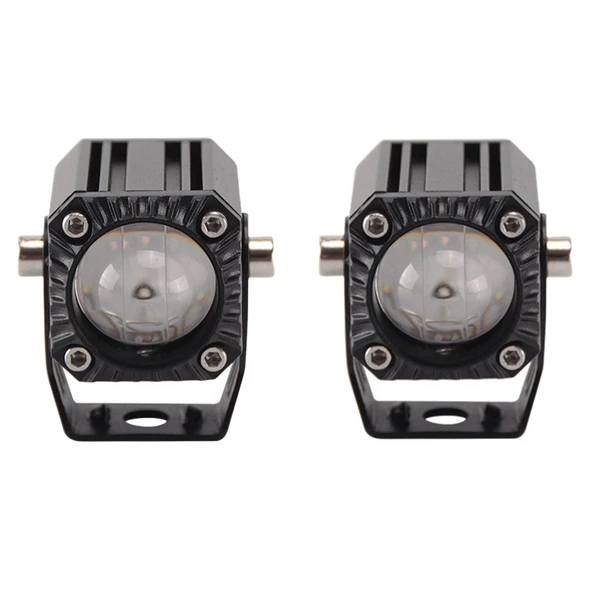 Space Offroad sis lambası 3.5cm beyaz-sarı 10w 12-80v set / LASS348 ürün görseli 1