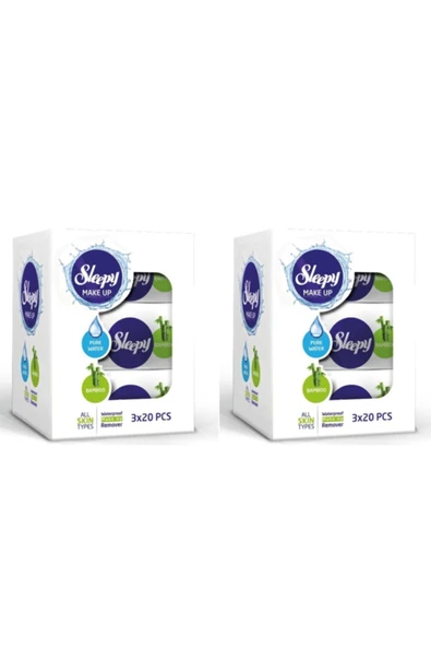 Sleepy Make Up Makyaj Temizleme Mendili 20'li 6 Adet ürün görseli 1