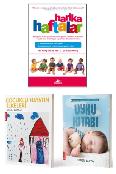Harika Haftalar + Çocuklu Hayatın İlkeleri + Uyku Kitabı / 3lü Kitap Seti ürün görseli 1