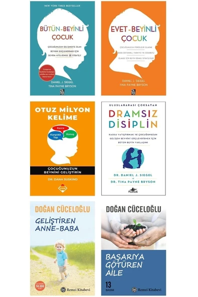 Çocuk Eğitmi 6lı Set (EVET BEYNİ/BÜTN BEYNLİ/3O MİYON KELME/BAĞRMAYAN/GELİŞTREN VE BAŞARARIYA) ürün görseli 1