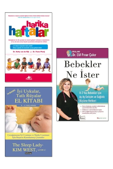 Harika Haftalar + Bebekler Ne Ister + Iyi Uykular Tatlı Rüyalar El Kitabı Kim West / 3 Kitap Set ürün görseli 1
