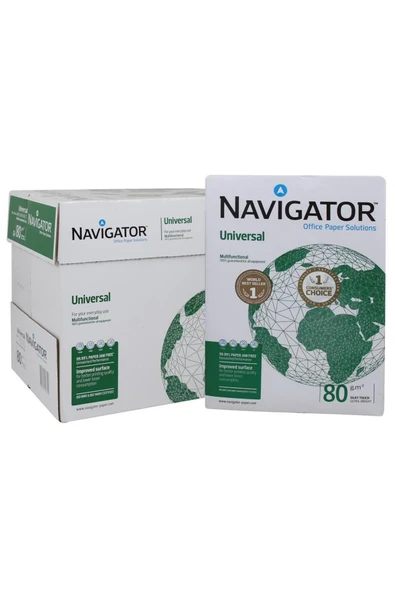 Navigator A4 Fotokopi Kağıdı 80 Gr 500 Yaprak X 5 Paket ürün görseli 1
