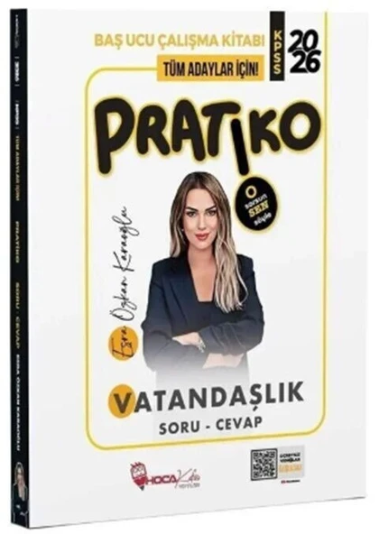 2026 KPSS Vatandaşlık Pratiko Soru Cevap Çalışma Kitabı Hoca Kafası ürün görseli 1
