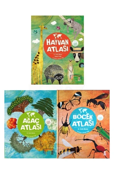 Böcek Atlası - Hayvan Atlası - Ağaç Atlası Taze Kitap 3'lü Atlas Set ürün görseli 1