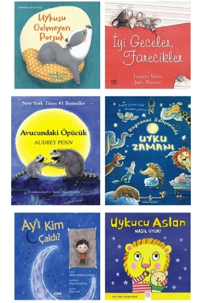 Avucundaki Öpücük-Uyku Zamanı- Ay'ı Kim Çaldl? Uykucu Aslan Nasıl Uyur- Uykusu Gelmeyen Porsuk ürün görseli 1