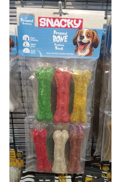 PATİLİ MARKET KÖPEK MUNCHY PRESS KEMİK 6'LI 11,5 CM 255 GR ürün görseli 1