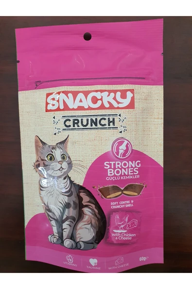 PATİLİMARKET kedi ödülü Crunch güçlü kemikler peynir&tavuklu ürün görseli 1