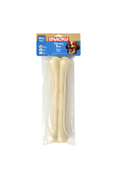 PATİLİ MARKET Beyaz Köpek Çiğneme Kemiği 25cm 245g ürün görseli 1