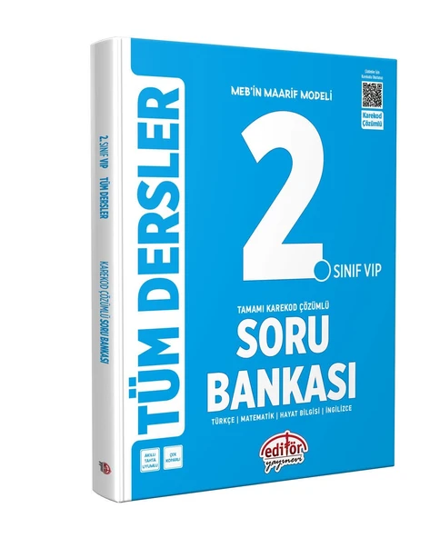 2. Sınıf VİP Tüm Dersler Soru Bankası Editör Yayınları ürün görseli 1