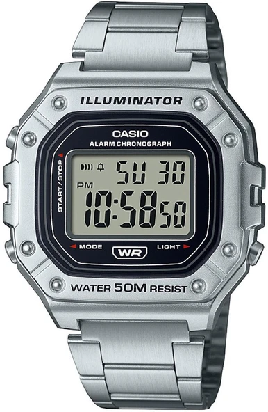 Casio W-218HD-1AVDF Quartz Çelik Gri 43 mm Erkek Kol Saati ürün görseli 1