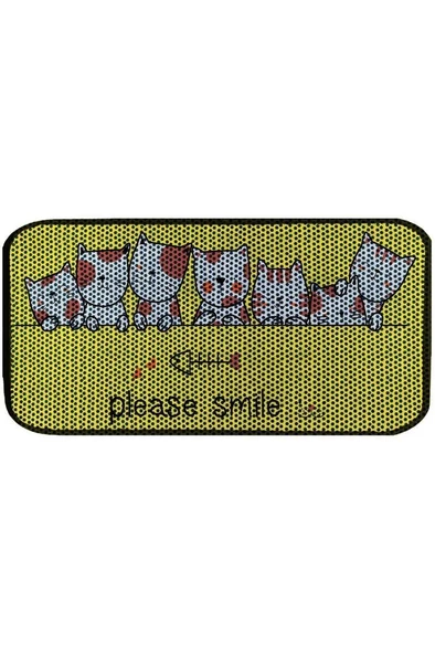 Aktunç Elekli Tuvalet Desenli Önü Kedi Kumu Paspası 60X120 cm DESEN 5 ürün görseli 1
