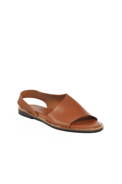 Taba Kadın Düz Sandalet - Resim 3
