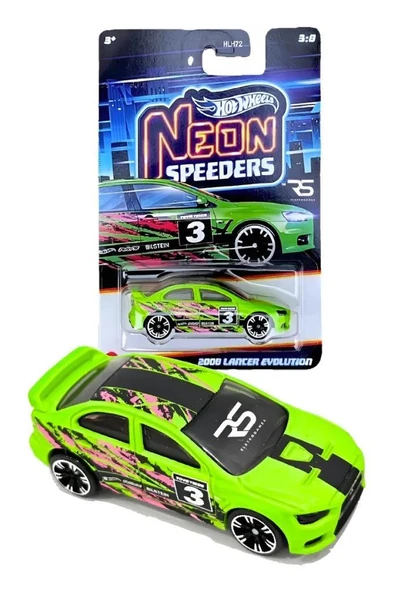 Hot Wheels Neon Yarışçılar  - 2008 LANCER EVOLUTION JCB02 ürün görseli 1