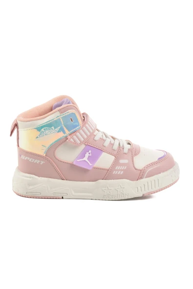 Pudra Cırtlı Kız Çocuk Hi Sneaker ürün görseli 1