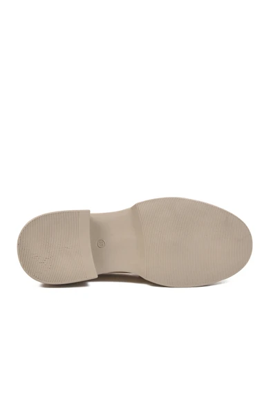Krem Kadın Loafer Ayakkabı - Resim 5