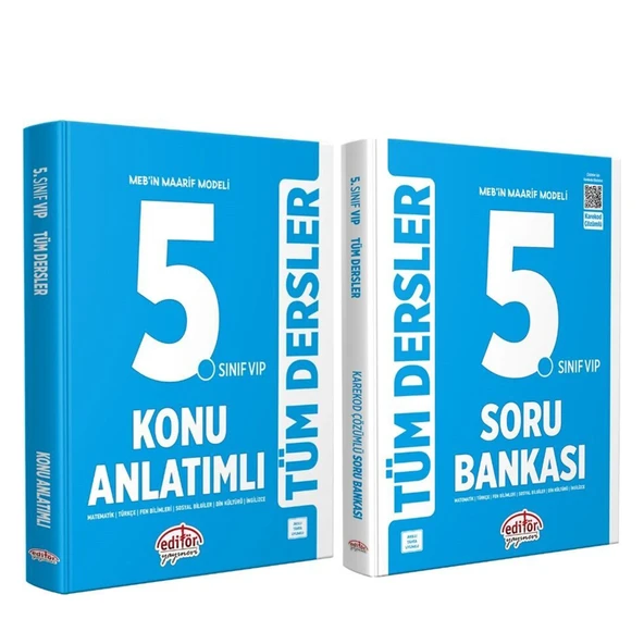 Editör Yayınları 5.Sınıf VİP Tüm Dersler Konu ve Soru Seti 2 Kitap ürün görseli 1
