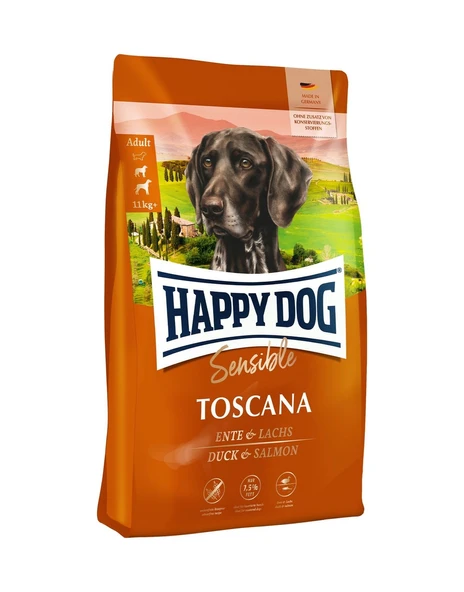 Happy Dog Supreme Sensible Toscana Somonlu Orta ve Büyük Irk Yetişkin Köpek Kuru Maması 4 KG ürün görseli 1