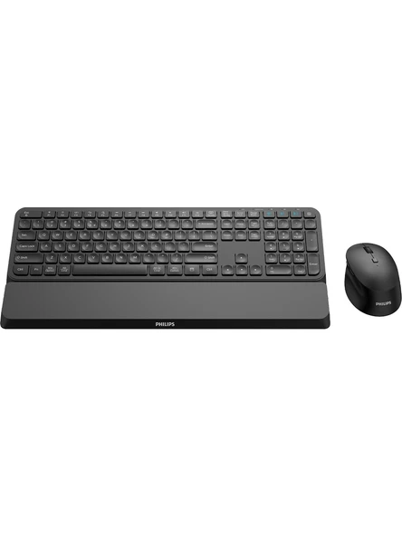 PHILIPS KABLOSUZ  KLAVYE&MOUSE SET SPT6607 SIYAH - Resim 3