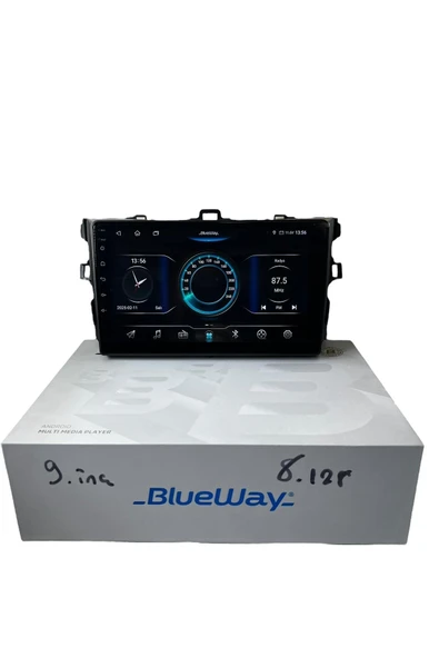 Toyota Corolla 2007-2013 BLUEWAY 8-128 TAM PROFESYONEL OEM MULTİMEDİA ürün görseli 1