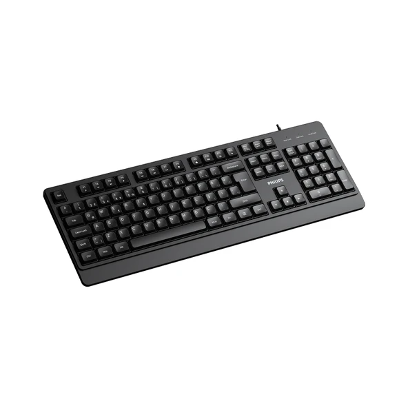 PHILIPS KABLOLU KLAVYE SPK6247B SIYAH - Resim 2