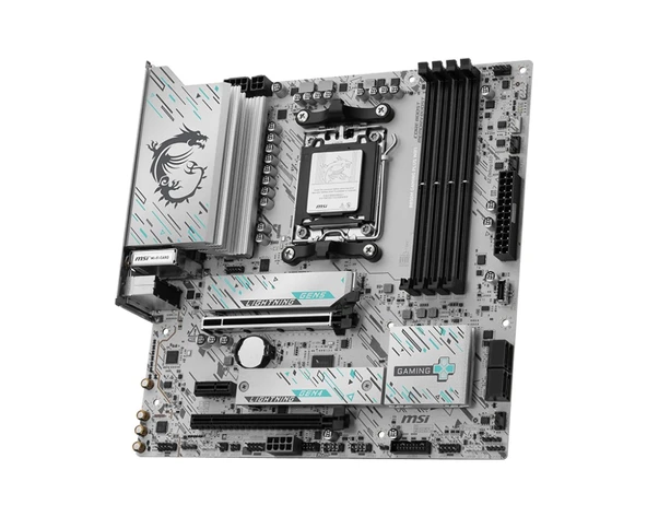 MSI MB B850M GAMING PLUS WIFI AM5 DDR5 8200MHZOC HDMI DP 2x M.2 USB 10Gbs 5G LAN WI-FI 7 mATX ürün görseli 1
